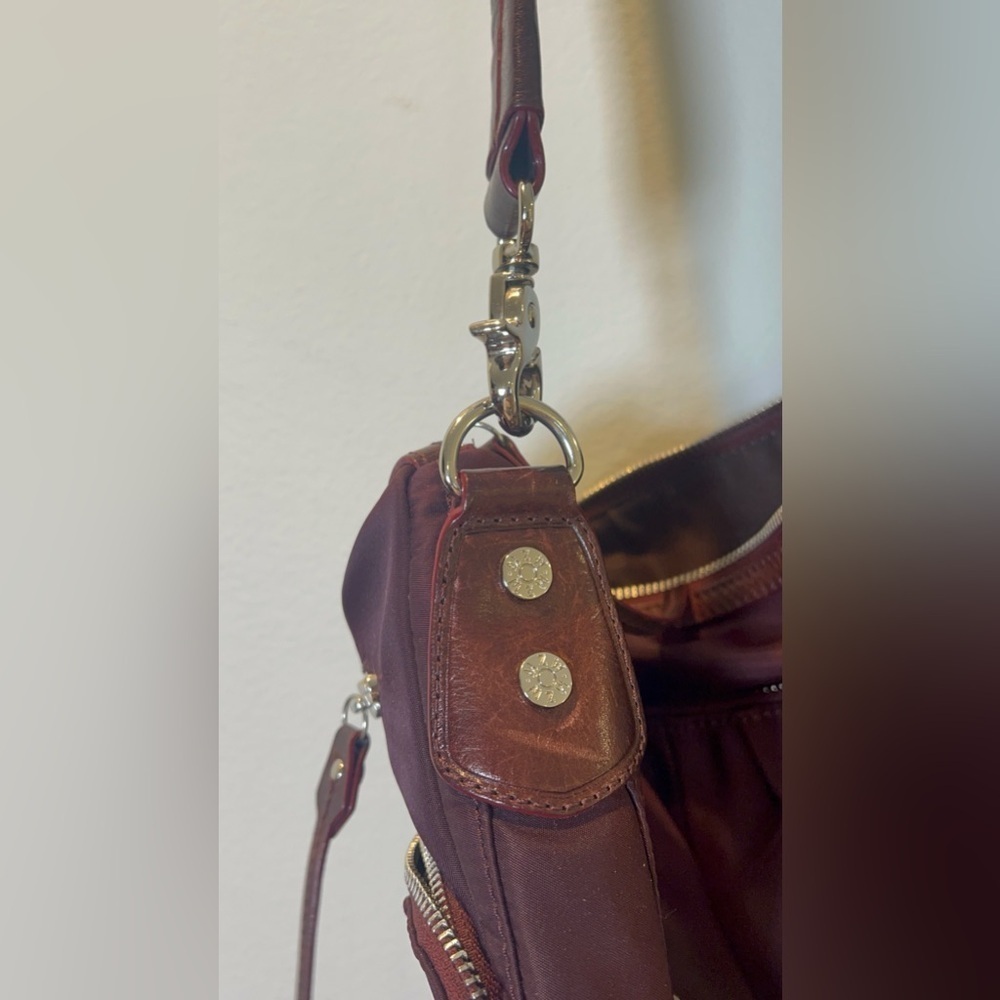 MZ Wallace Paige shoulder bag burgundy/wine color - Picture 6 of 10